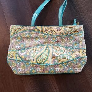 Vera bradley lemon parfait tote